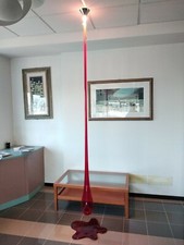 Lampada a sospensione GLO S LEUCOS 0704074014310, in METALLO E VETRO ROSSO GU10 