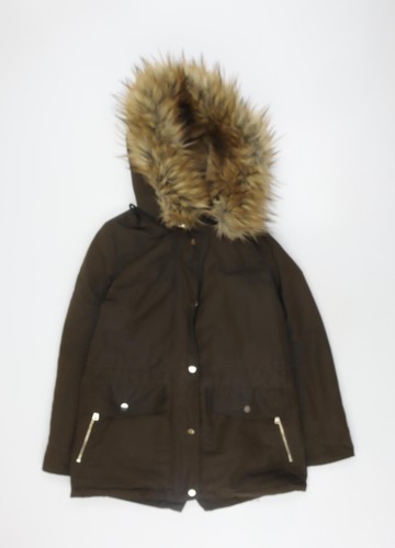Cappotto parka donna marrone