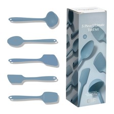 : Get It Right Set di Utensili da Cucina 5 Pezzi in Silicone Ultimate - Mestolo, Spatola...