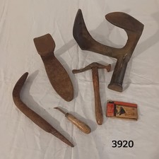 3920 ANTICHI ATTREZZI DA CALZOLAIO VINTAGE D'EPOCA ANNI '50