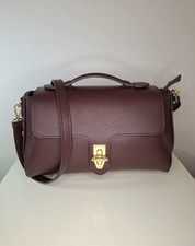 Borsa Donna a Mano In Vera Pelle Con Tracolla Regolabile Made In Italy 