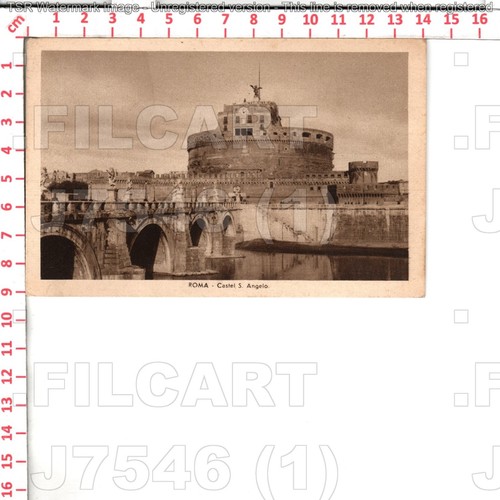 J7546 roma citta 1934 castel - j7546,