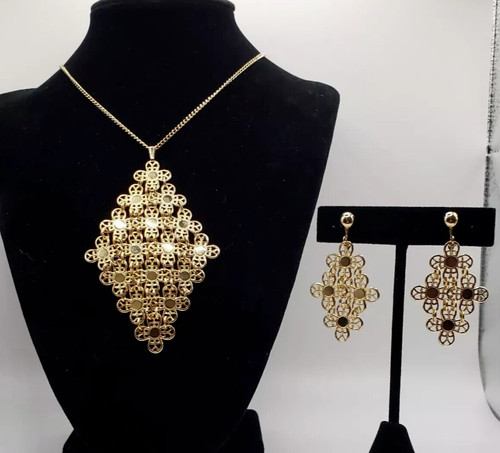 Set collana orecchini sarah - e,