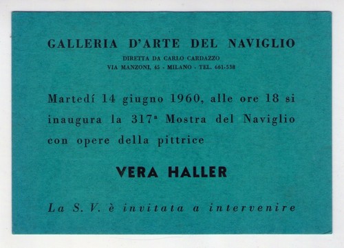 Cartolina invito mostra vera - cartolina/invito,