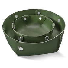 Vassoio portagioie in pelle