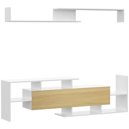 Homcom mobile con ripiano - tv,