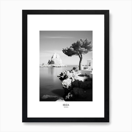 Poster ibiza spagna - di, nero