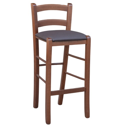 Sgabello legno noce scuro h - scuro,