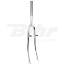 530-22,2 Forcella cromata bici CITY tubo lungo 240mm con Øinterno 22,2mm 