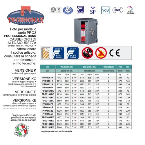 Cassaforte technomax alta - cassaforte,