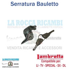 Serratura Bauletto Lambretta LI - TV - SPECIAL - SX - DL Dal 1960 Al 1970