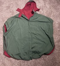 Poncho mantello reversibile
