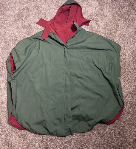 Poncho mantello reversibile