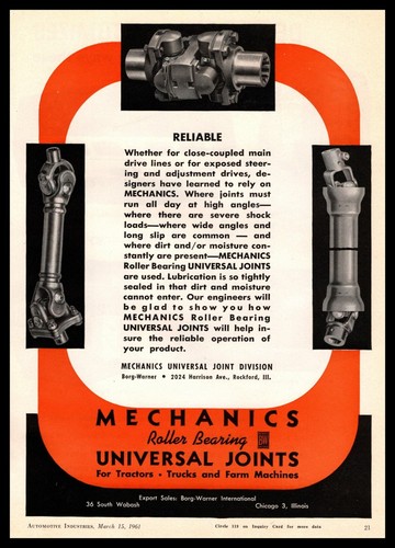 1961 meccanica giunti - meccanica,