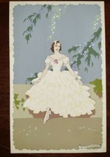 Cartolina d'epoca illustratore