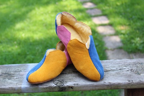 Patchwork suede leather - suede,
