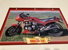 Honda CBX750F 1984 CBX750 F fiche carte moto passion collection Atlas 750 CBX