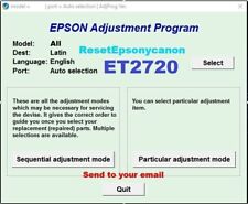 Reset Epson ET2720, ET2721, ET2726✅Waste ink counter resetter?OnePc- email⭐⭐⭐⭐