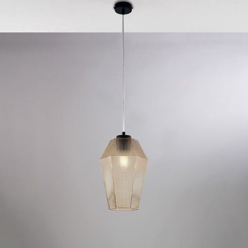 Lampadario vetro ambra - in,
