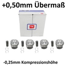 Kit pistoni +0,50 mm eccesso per VW Golf 7 2.0 TDI DFG 130050005221 -0,25 Compr.Hö