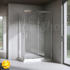 BOX CABINA DOCCIA VETRO TEMPERATO 6 MM RETTANGOLARE APERTURA ANGOLARE SCORREVOLE