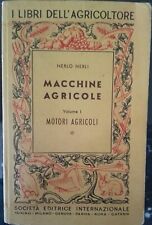 Libro MACCHINE AGRICOLE - VOL.1 MOTORI AGRICOLI - NERLO NERLI