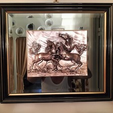 quadro in rilievo argento