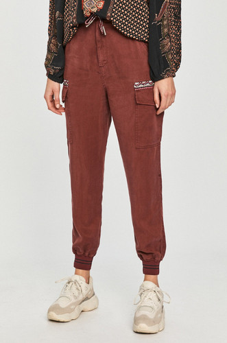 Pantalone donna desigual viola - pantalone,