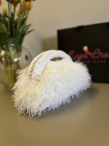 Borsa clutch fur fatta - clutch, “fur”
