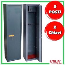 Armadio Cassaforte PORTAFUCILI blindato fuciliera 5 posti porta fucili chiave b