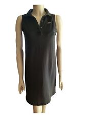 Lacoste Y2k Vestito A Pollo Nero Da Donna Taglia IT 40 / S Universale Usato