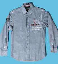 Camicia Paul & Shark cotone fresco tutta ricamata Taglia M (39) Ediz. Limitata