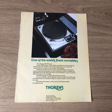 GRAM114 MAGAZINE ADVERT 11X8 THORENS TD 160 SUPER TURNTABLE
