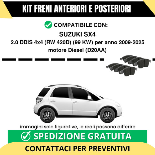 Pastiglie freno ant post - freno,