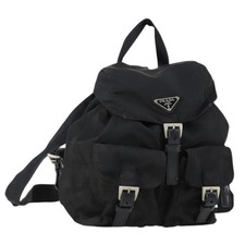 Zaino PRADA Nylon Nero Argento