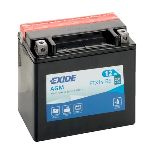 Batteria moto exide etx14 - batteria,