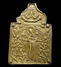 Raro Icona Russa IN Bronzo -