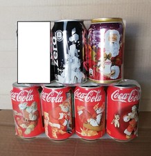 06 lattine coca cola varie