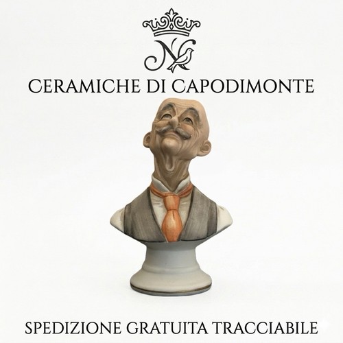 Busto uomo nonno con - uomo, baffi