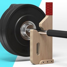 Supporto Per Bilanciere Da Stacco In Legno Per Allenamento Con Pesi Con Manubri