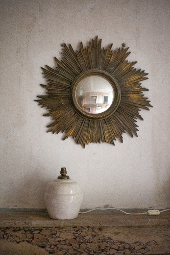 Lampe faïence craquelé - lampe,