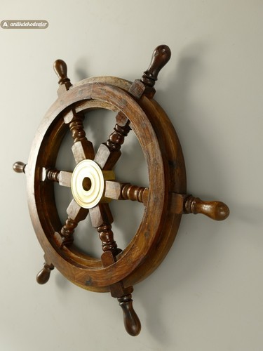 Timone nautico legno - timone, in