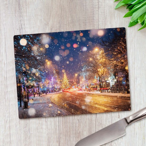 Tagliere vetro strada natale - vetro,
