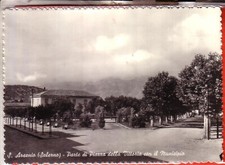 CARTOLINA SANT'ARSENIO  B/N VIAGGIATA 1960 PARTE DI PIAZZA DELLA VITTORIO CON IL