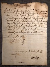 manoscritto lettera XVII
