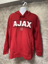 Felpa con cappuccio rossa Ajax