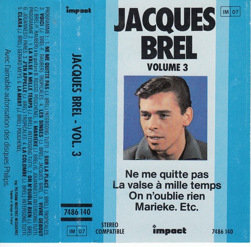 Audio jacques brel - (tape),