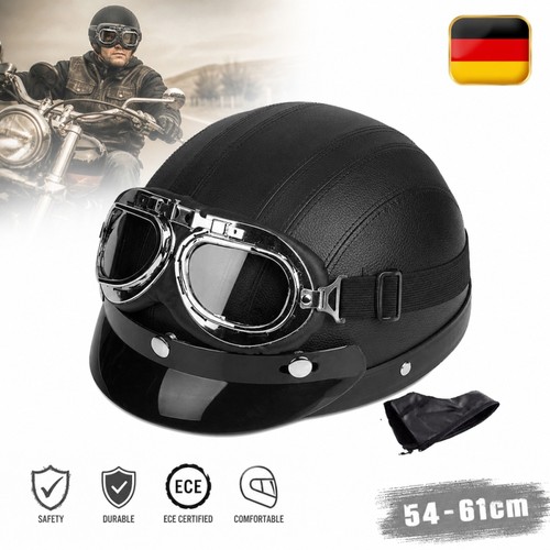 Casco retrò mezza calotta - casco,