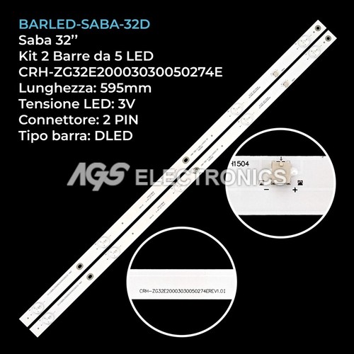 Kit barre strip led - 2, tv
