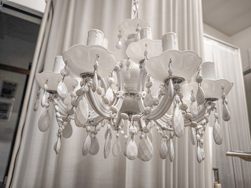 Lampadario bianco maria - lampadario, teresa